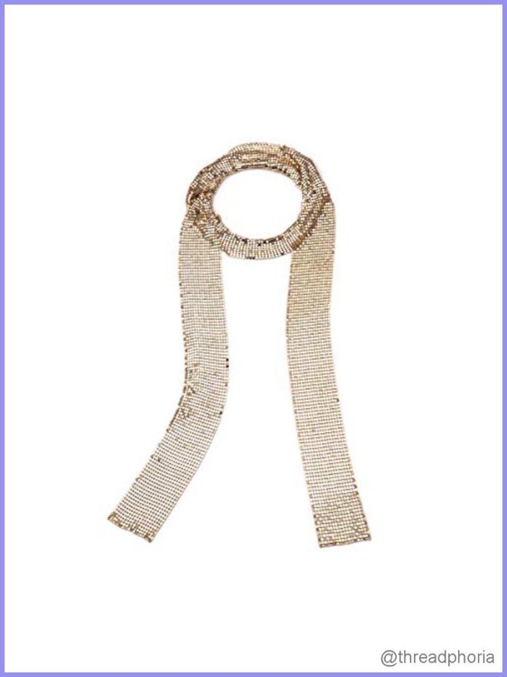 Glitter Sequin Neck Tie Necklace Skinny Chain Choker Party Jewelry